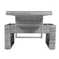 Outdoor Furniture Set Patio Rattan with Recliners and Tables