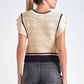 Elan - Fuzzy Cap Sleeve Sweater