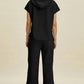 Double Take - Full Size Drawstring Hoodie and Pants Set