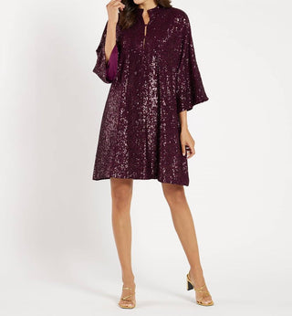 Jude Connally - Vestido curto Delia com lantejoulas
