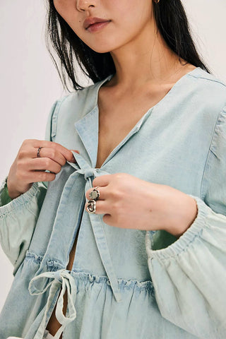 Blusa jeans Brunch Babe da Free People