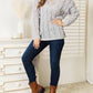 Double Take - Snug Cable-knit Hooded Pullover