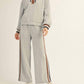 Aapparella - Zip Collar Pullover & Wide-leg Pants