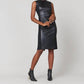 Spanx - Leather-like Combo Fitted Dress
