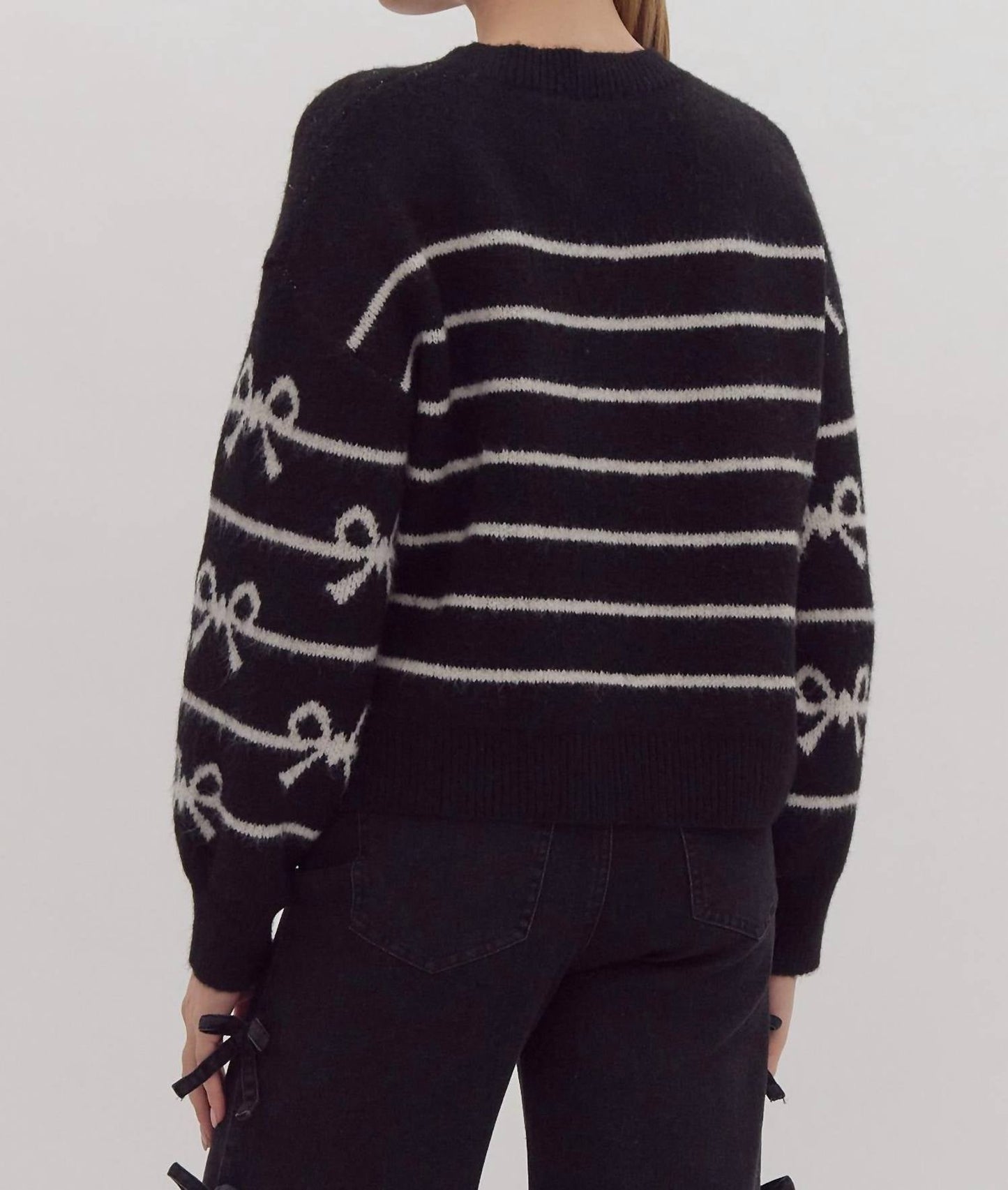Entro - Knit Bow Sweater