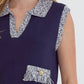 Entro - Collared Sleeveless Top