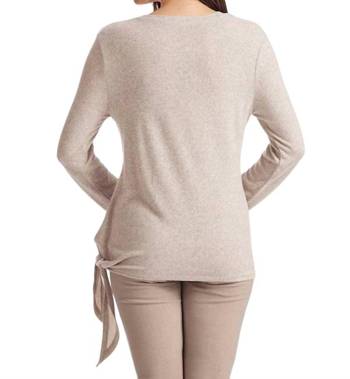 French Kyss - Ellie Side Tie Kashmira Sweater
