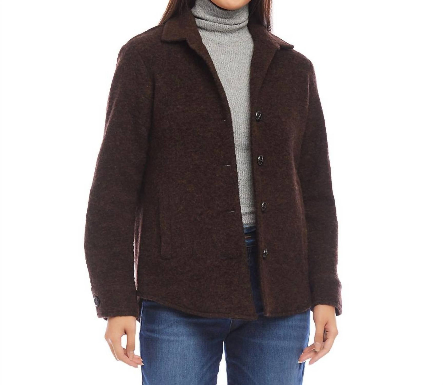 Karen Kane - Brushed Shirt Jacket