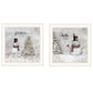 Trendy Decor 4U 2-Piece - Peace On Earth White Framed Wall Art by Robin-Lee Viera