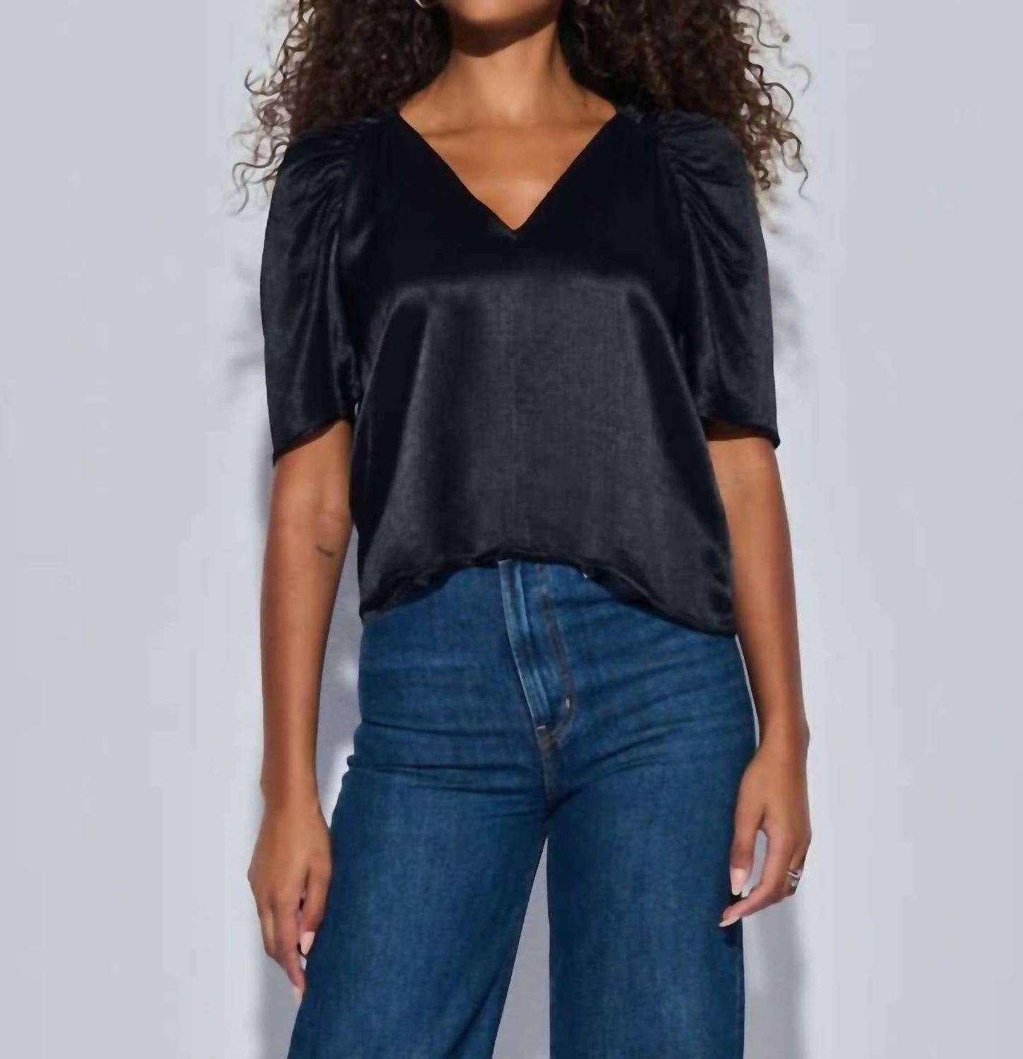 Nation Ltd - Lena Puff Shoulders Top