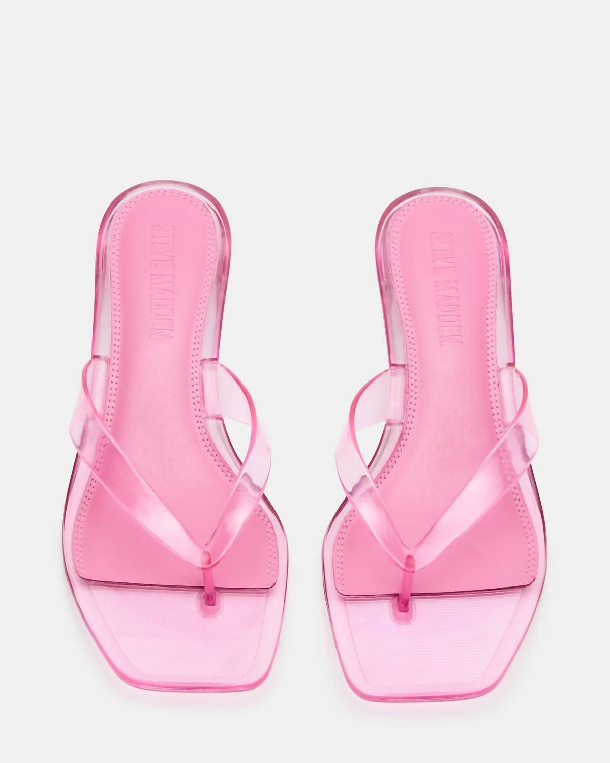 Steve Madden - Women's Tracie Y2k Jelly Thong Kitten Heel Sandal