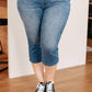 Judy Blue - Cool Denim Pull On Non Distressed Capri Jeans