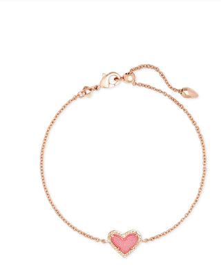 Kendra Scott - Pulseira de corrente delicada Ari Heart feminina
