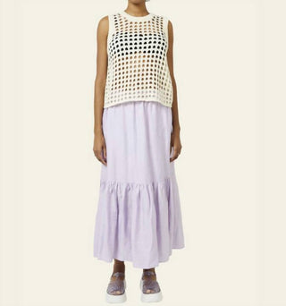 Find Me Now - Mela Oversized Crochet Vest Top