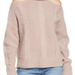 PAIGE Lorilee Cold Shoulder Wool Blend Turtleneck Sweater Wild Rose Size Small
