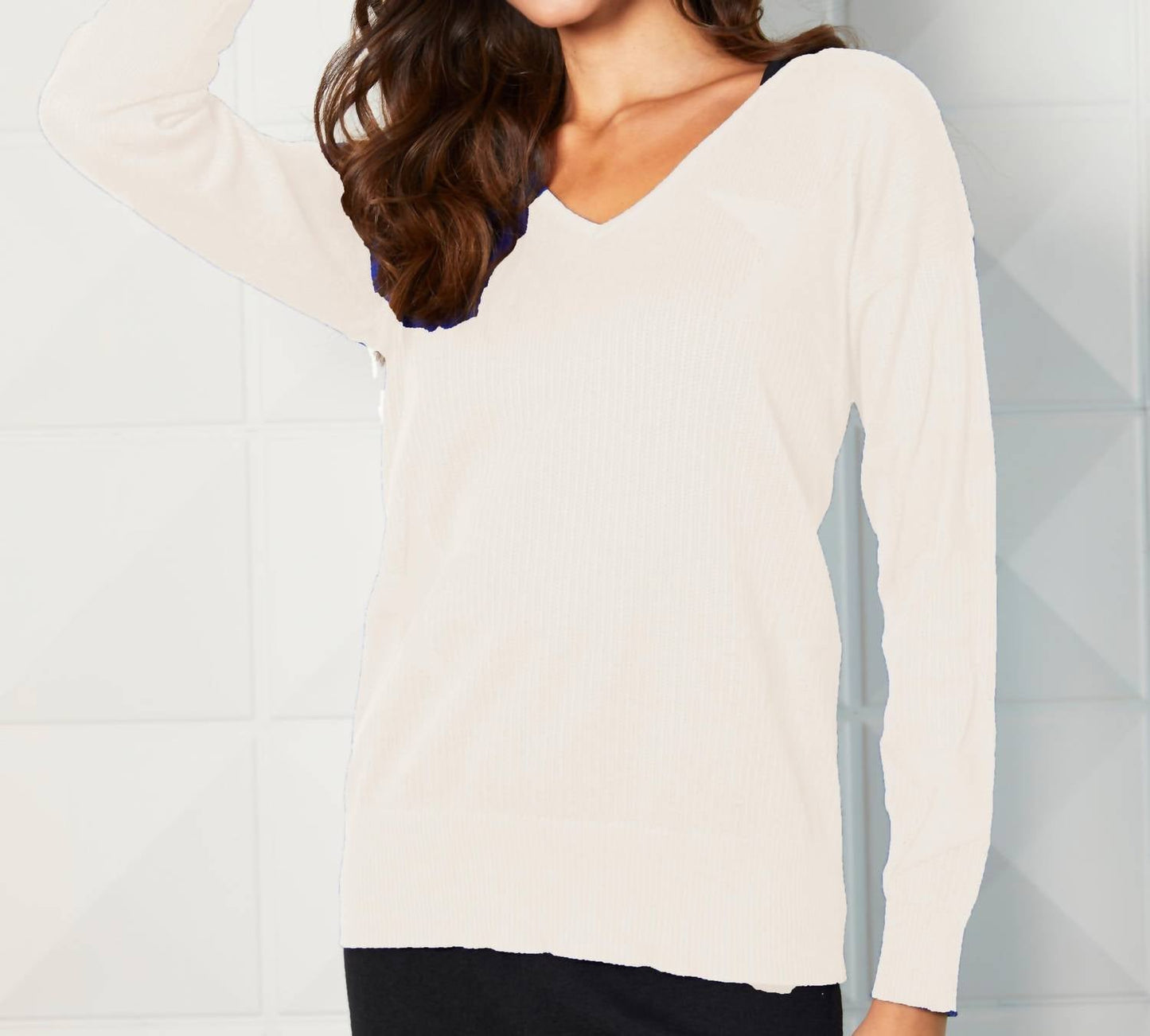French Kyss - Lightweight V-Neck Star Top