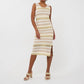 Esqualo - Ajour Stripe Knit Dress