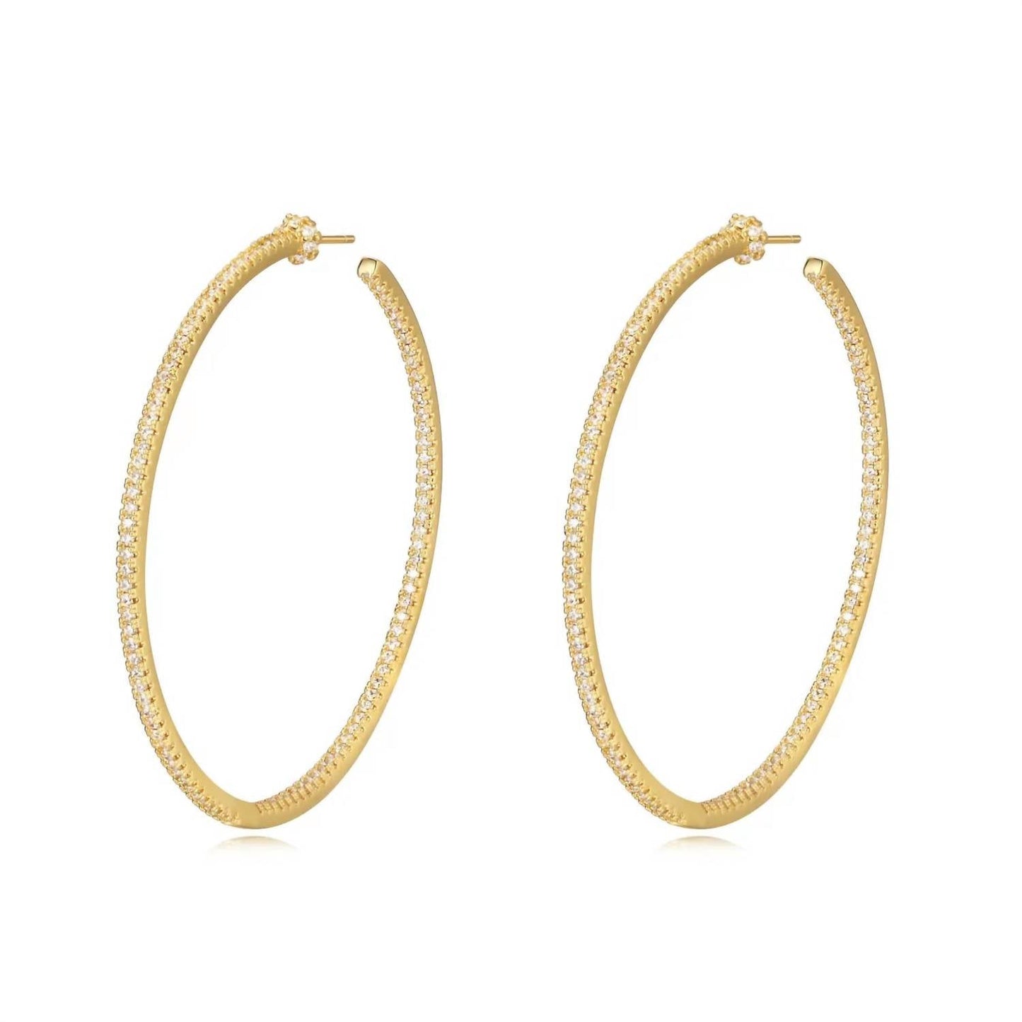Sahira - Women's Brittney Cz Hoop Earrings
