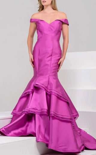 Jovani - Vestido longo ombro a ombro