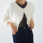 Q2 - Flower Button Cardigan