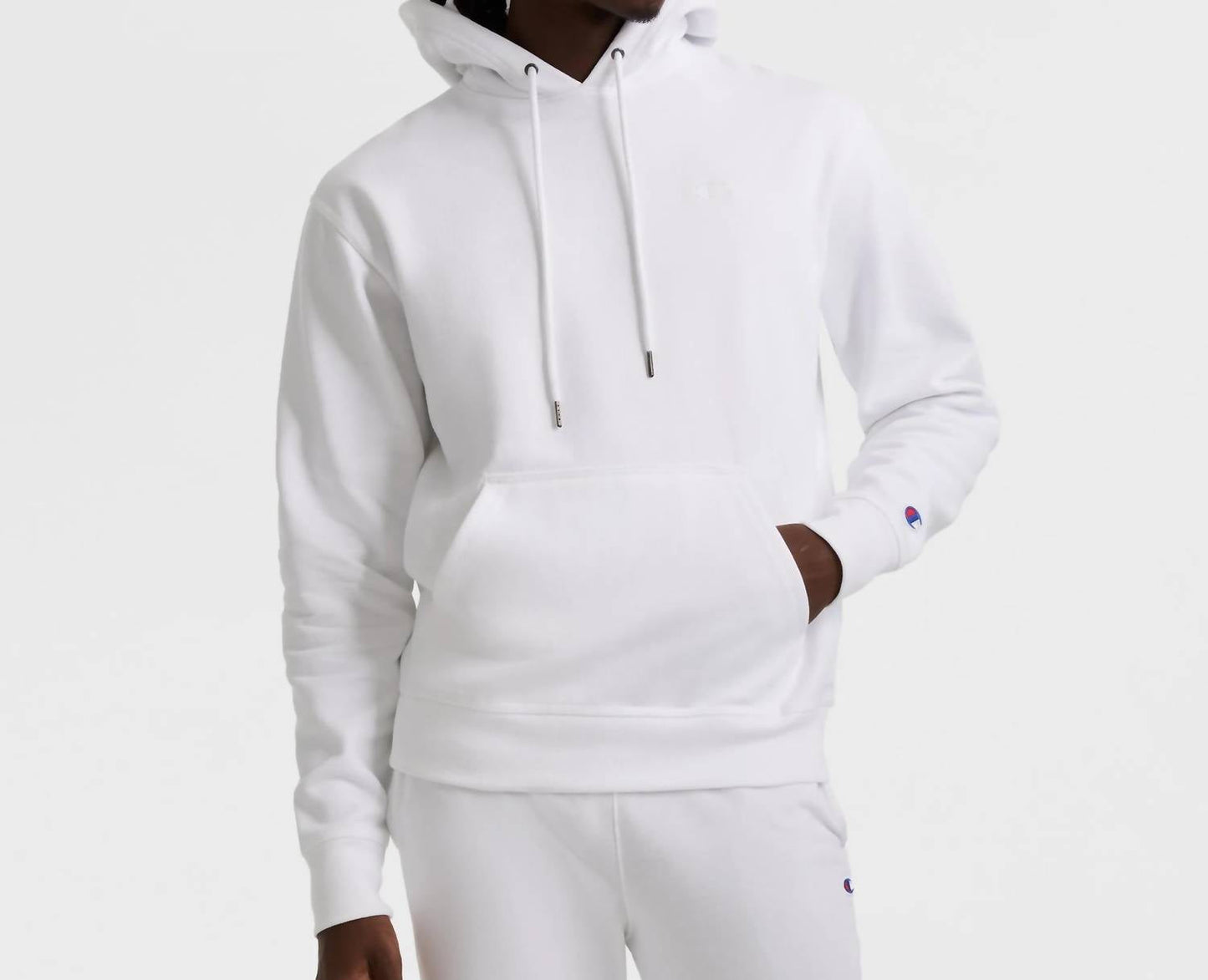 Champion - Men's Powerblend Fleece Hoodie C Logo