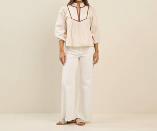 Able - Sophia Embroidered Top