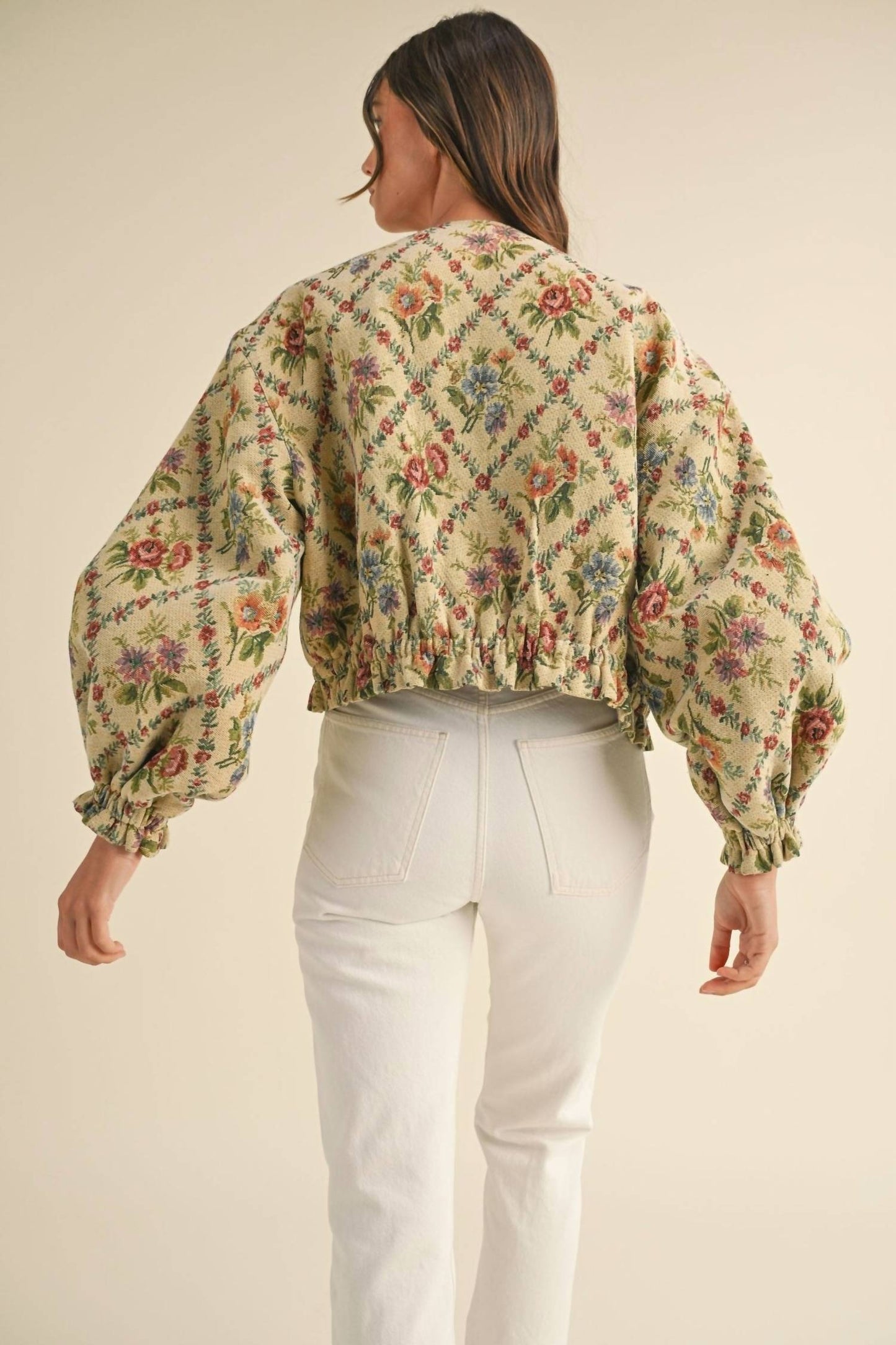 Mable - Floral Bomber Jacket