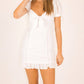 Adora - Flower Embroidered Mini Dress