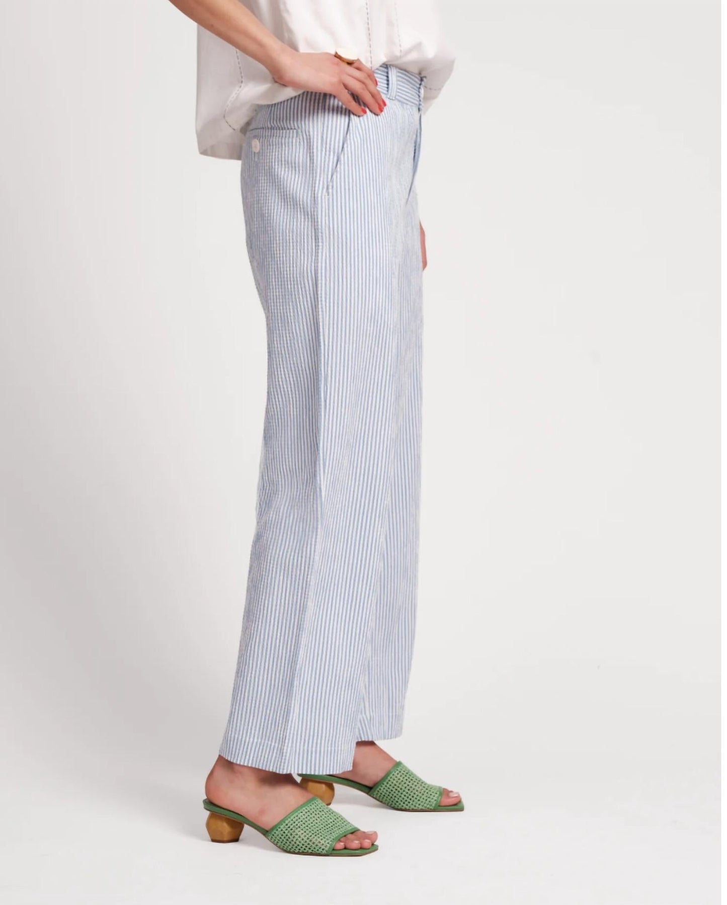 Frances Valentine - Coleman Stripe Seersucker Pants