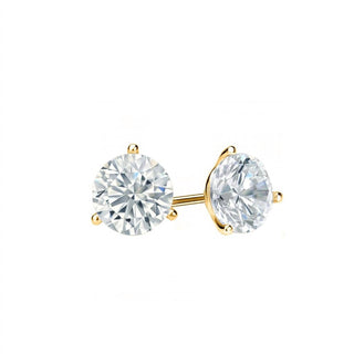 Diana M Jewels - Brincos de diamante redondo de laboratório de 4,00 cts