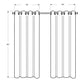 2 Pieces Set Room Darkening Curtain Panels with Grommet