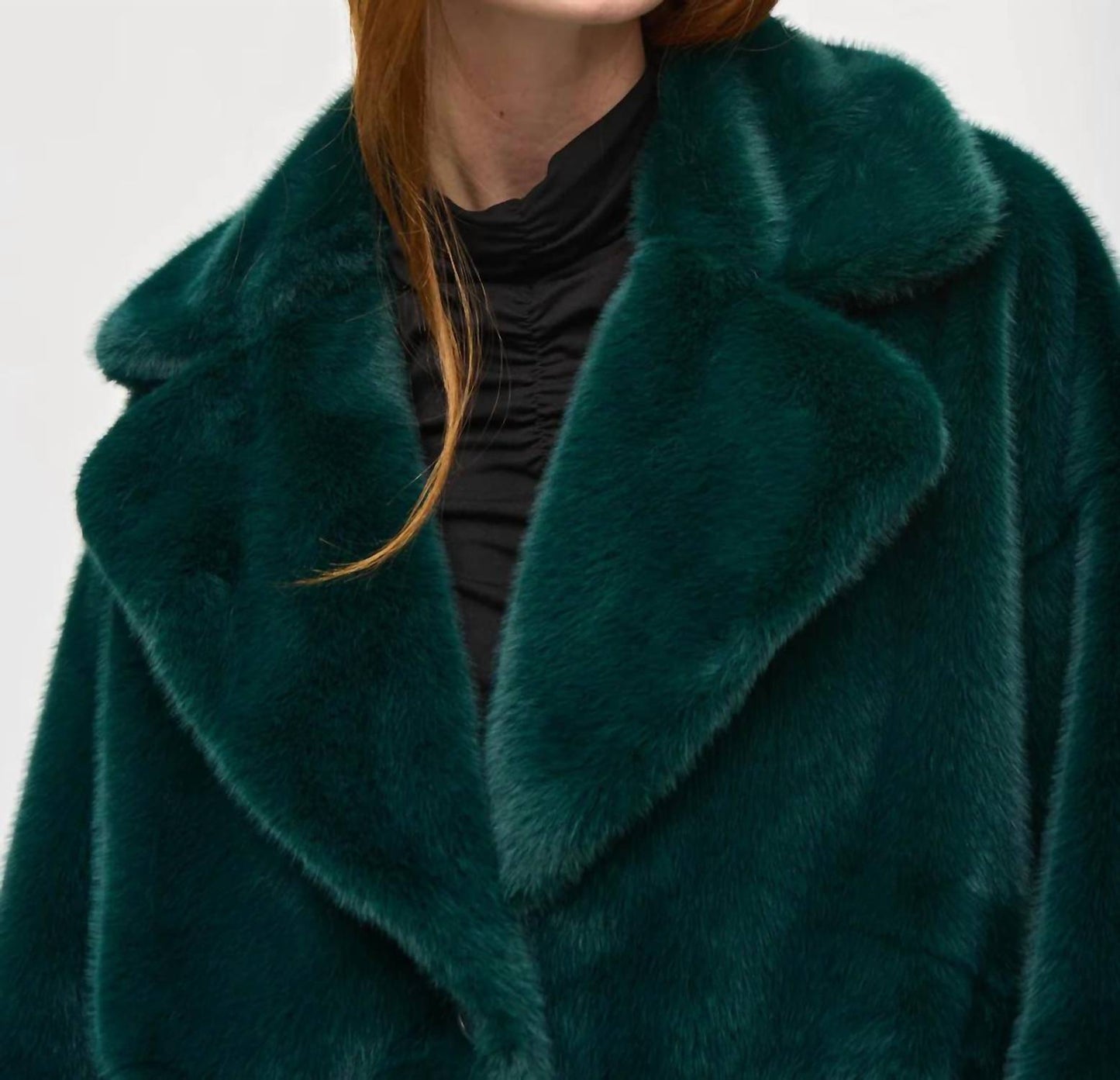 Joseph Ribkoff - Faux Fur Straight Coat
