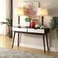 Christa - Sofa Table - White / Espresso