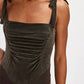 Free People - Tie Shoulder Sleeveless Textured Bodysuit