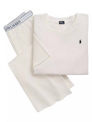 Polo Ralph Lauren - Conjunto de pijama de malha waffle