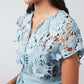 Abbey Glass - 3d Lace Mini Dress