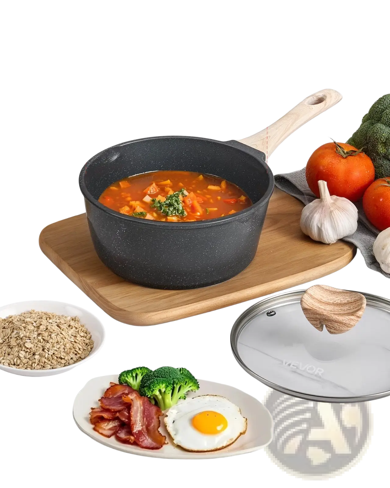 2.5 Qt Nonstick Saucepan with Detachable Handle