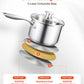 2.5 Qt Stainless Steel Saucepan with Steamer Basket
