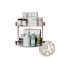 2-tier Rotating Spice Rack Clear Acrylic Turntable Pack of 2