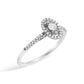 14K White Gold 1/5 Cttw Diamond Oval Shape With Halo Engagement Ring (H-I Color, I1-I2 Clarity) - Size 7