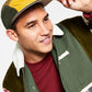 [Sun & Stone Men's Colorblocked Panel Cap - Green/Gold Multi]