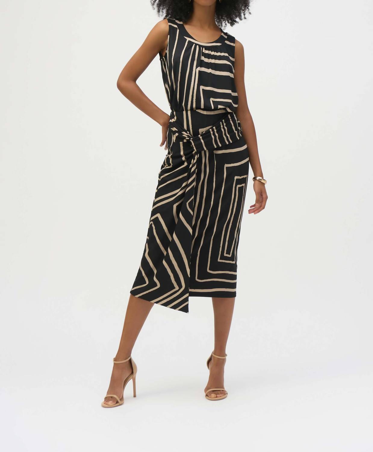 Joseph Ribkoff - Silky Knit Geometric Print Pencil Skirt