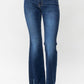 Judy Blue - Mid-rise Non Distressed Hem Bootcut Jeans