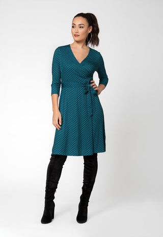 Vestido envelope perfeito feminino Leota verde