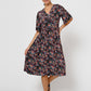 Vestido Zoe Feminino Leota em Confete Floral Preto