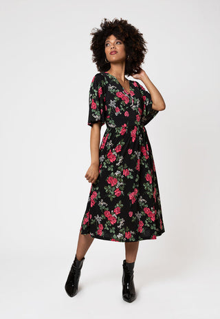Vestido Zoe In Ruby Rose Preto Leota Feminino