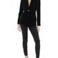 Blazer de veludo com cinto LAUREN Ralph Lauren, preto