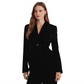 Blazer de veludo com cinto LAUREN Ralph Lauren, preto