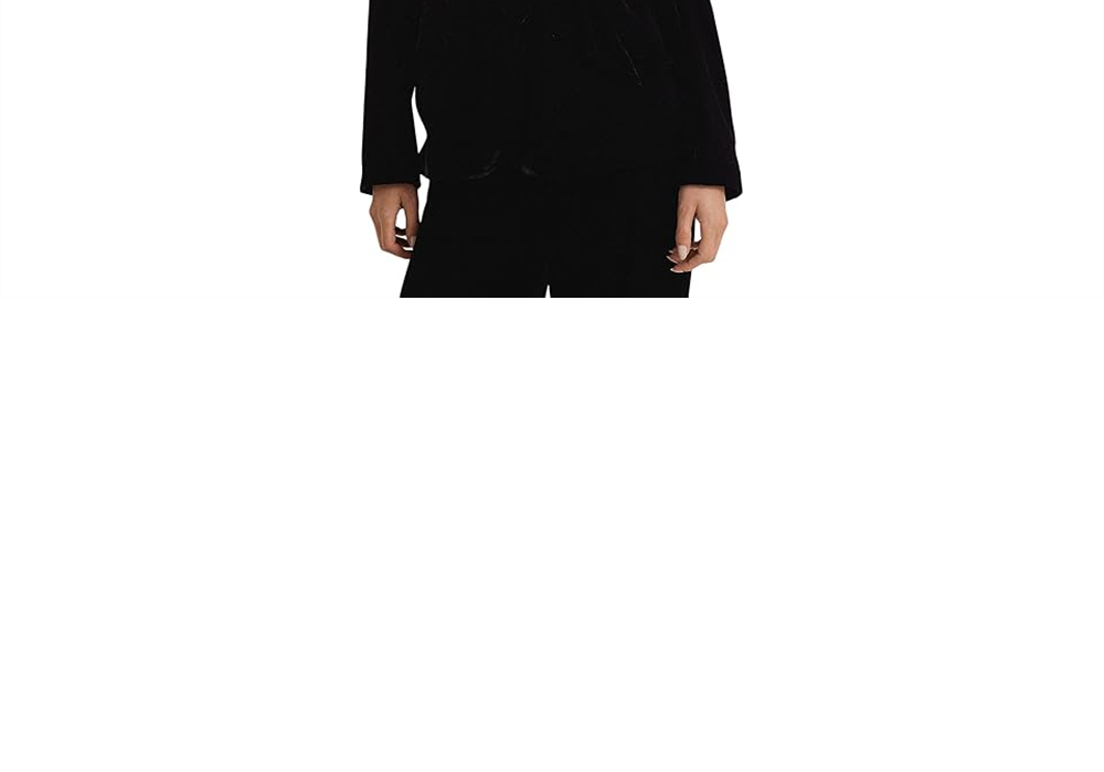 Blazer de veludo com cinto LAUREN Ralph Lauren, preto