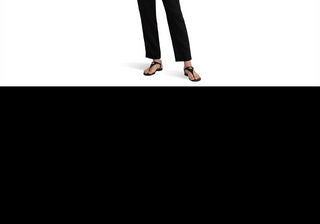 Blusa plissada com estampa de georgette e gola alta, preta, LAUREN Ralph Lauren